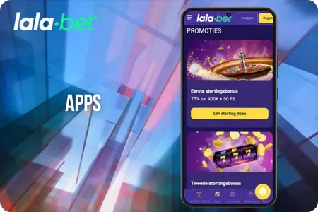 Lalabet apps voor zowel Android 